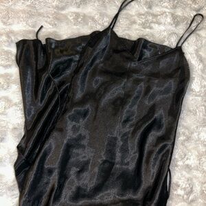 Vintage Victoria’s Secret Black Satin Slip Dress